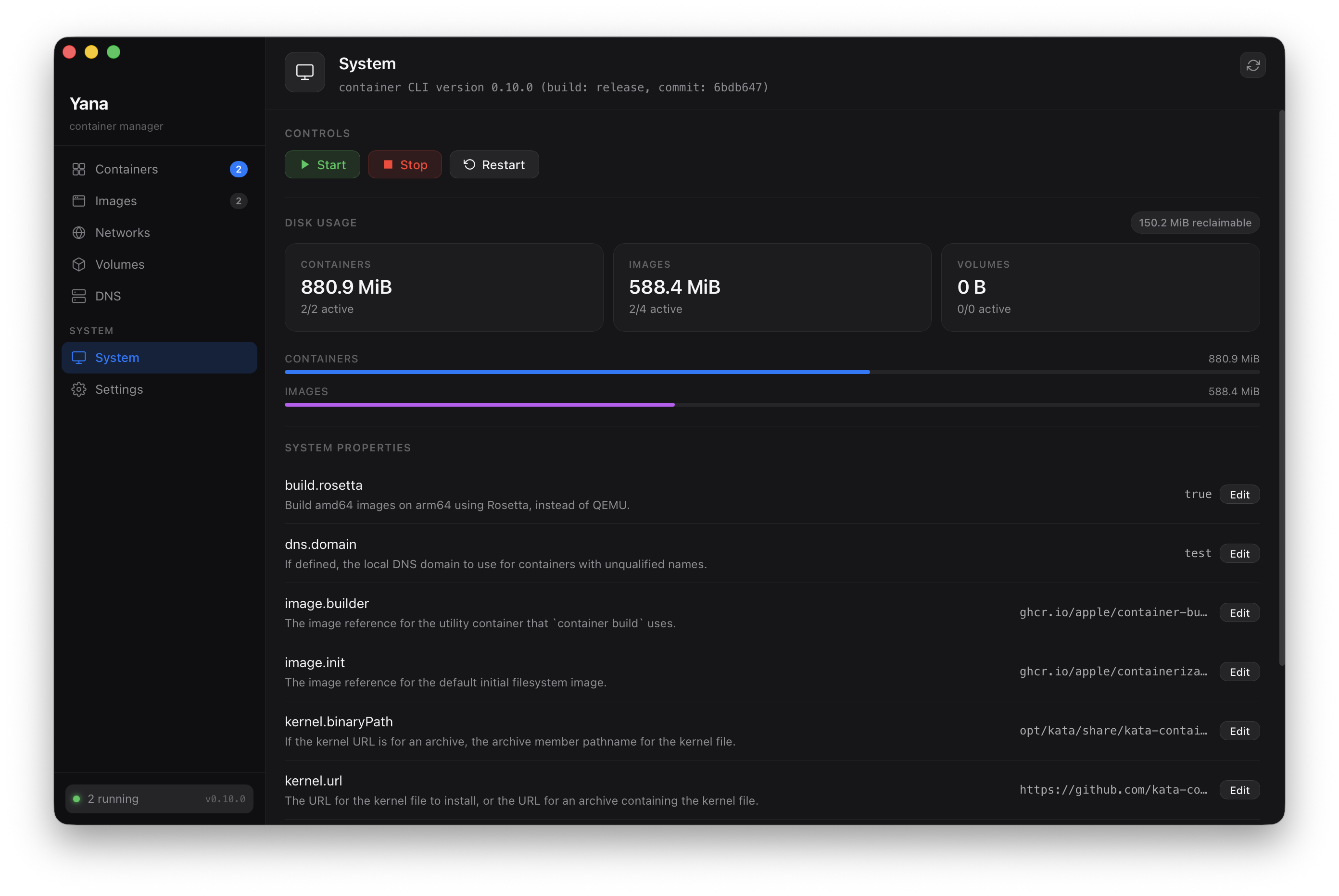 System view screenshot